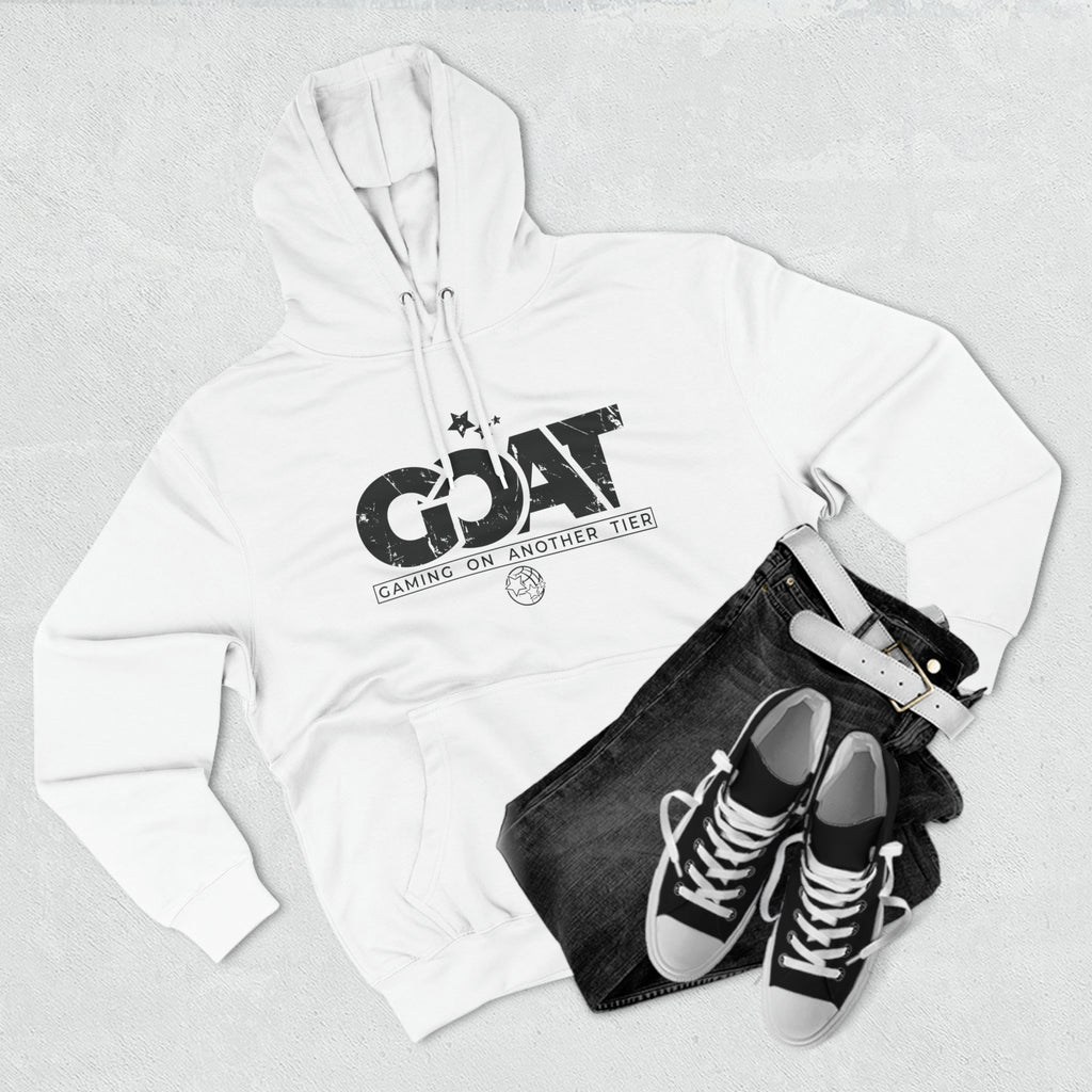 G.O.A.T STAMPED FULL - PREMIUM HOODIE [WHITE]